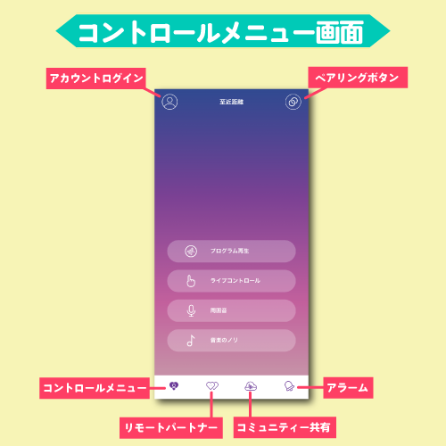 アプリと本体をペアリングする