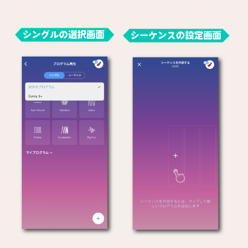 振動プログラム(プログラム再生)